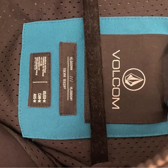 Volcom Teal and Black Jacket - Picture 5 of 6